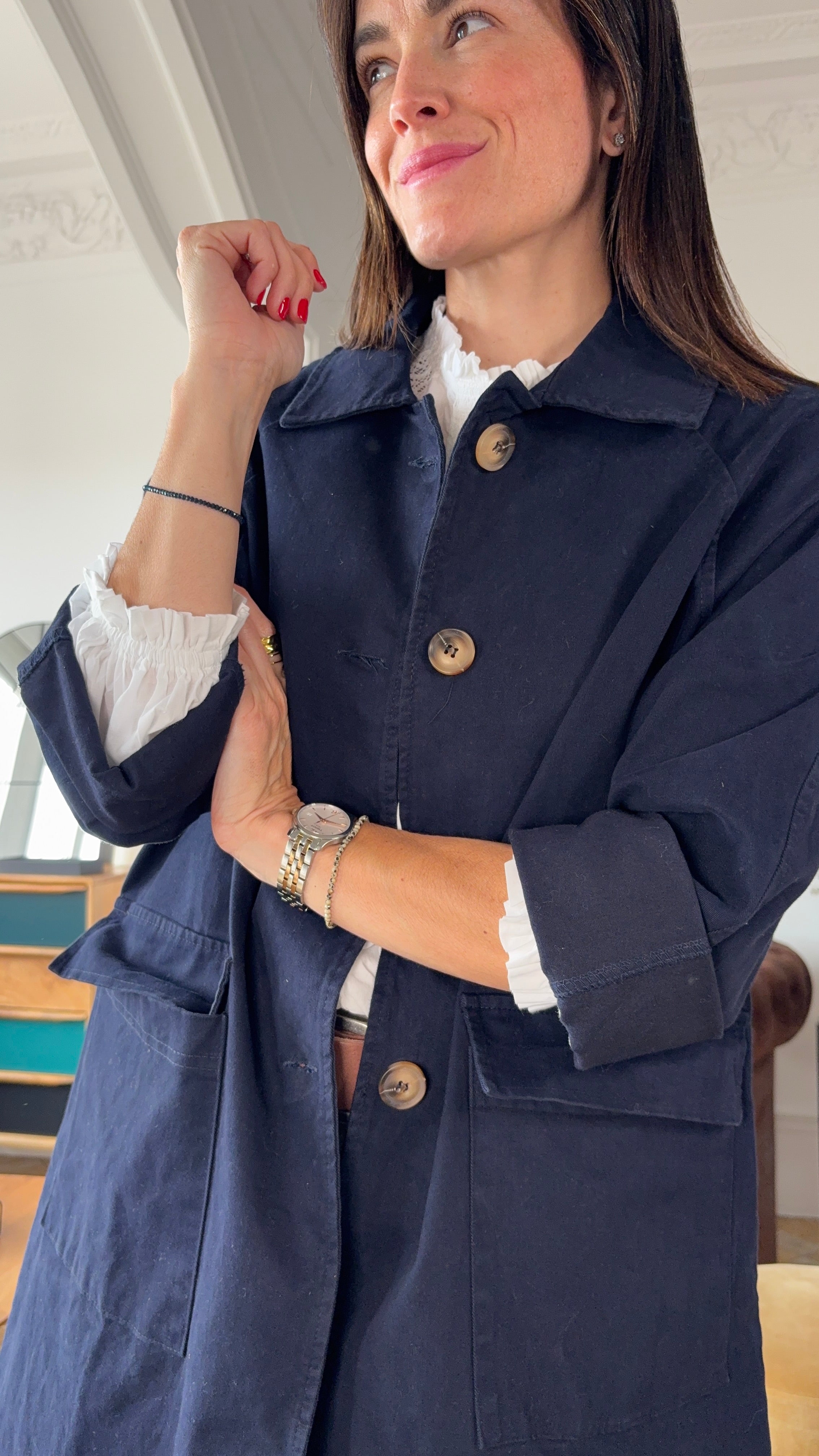 Gabardina Melocotón